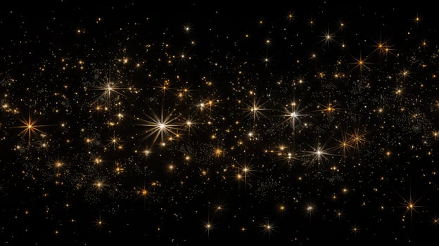 photo stars on black