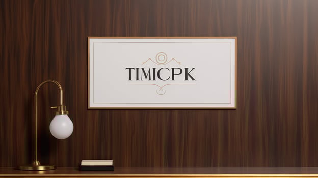 cozy wood panel sign mockup photo