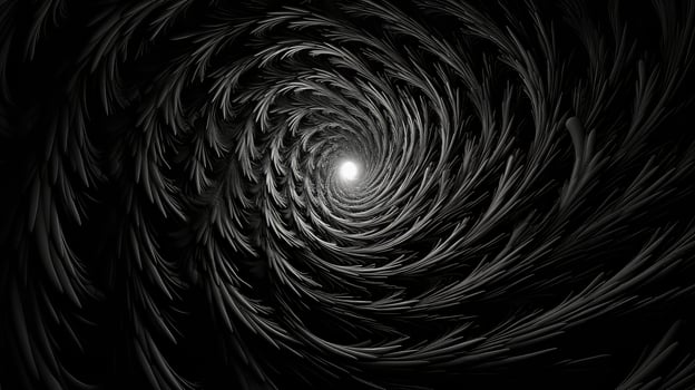 swirling black and white trippy photo