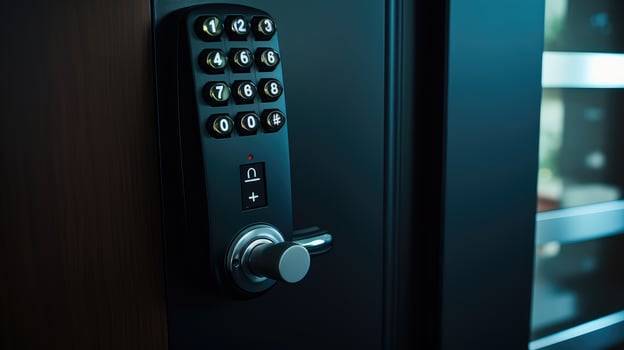alarm door keypad photo