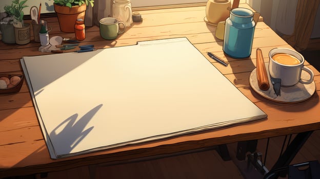 wooden drawing table photo