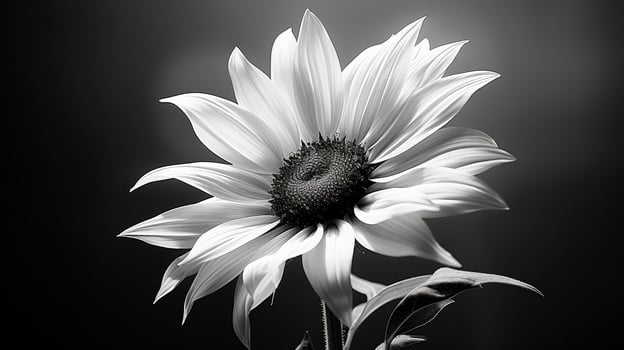 photography black and white sunflower photo