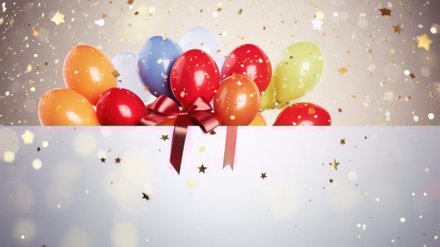 balloons birthday gift card photo