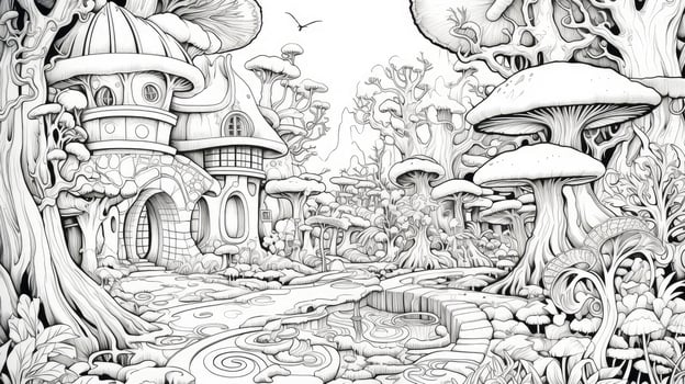 mythical coloring book adult photo