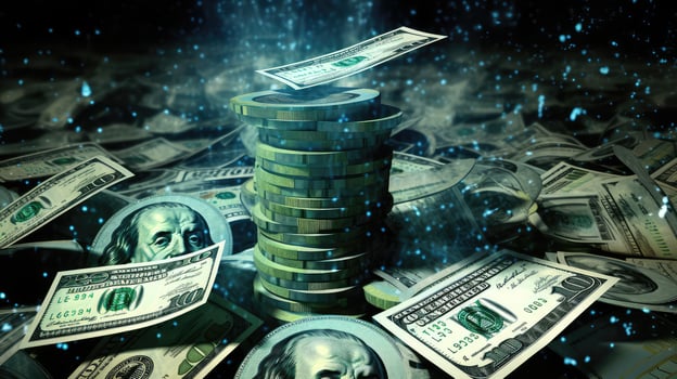 binary data dollar photo