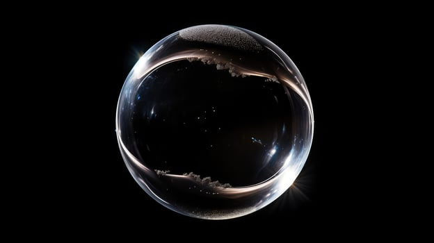 reflecti bubble on black photo