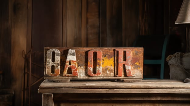 sign wooden font photo
