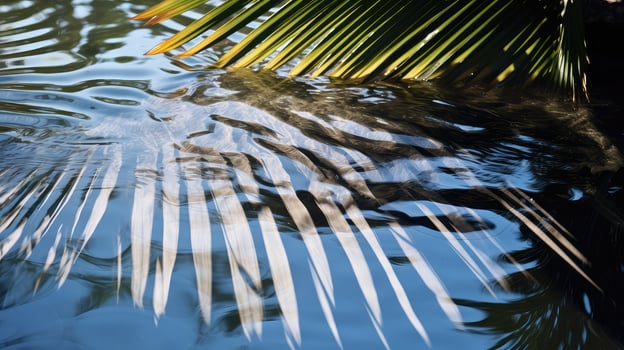 effect palm leaf shadow photo