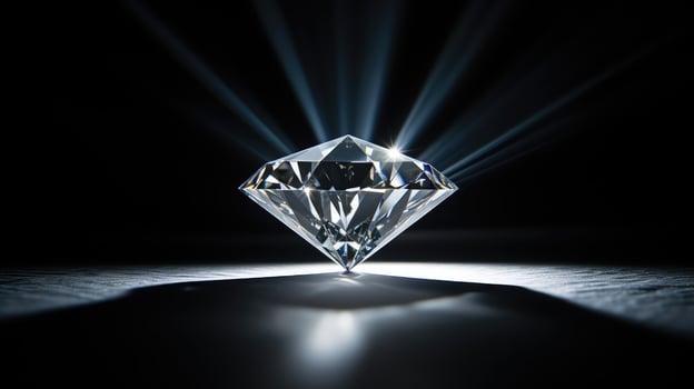 sparkle diamond on black photo