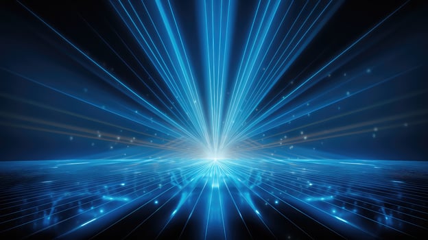 show blue background laser photo