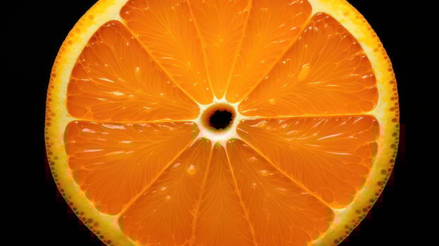ripe bulls eye orange photo