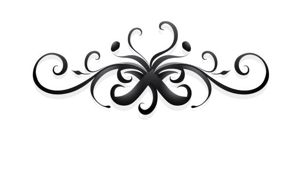 clip black and white ribbon clipart photo