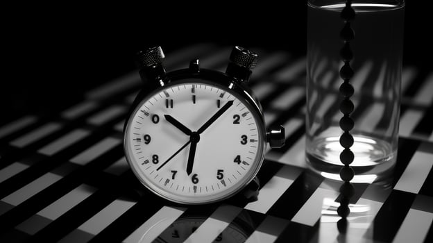 electrophoresis black alarm clock photo