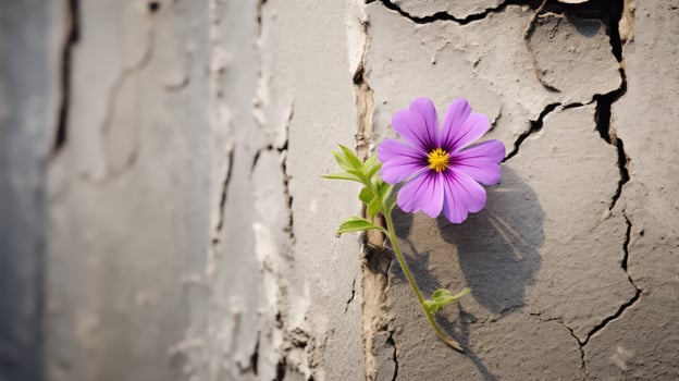 solitary wall flower photo