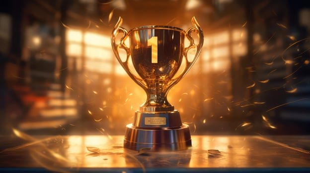 engraved gold number one photo
