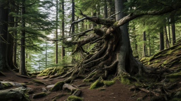 tree spruce trees photo