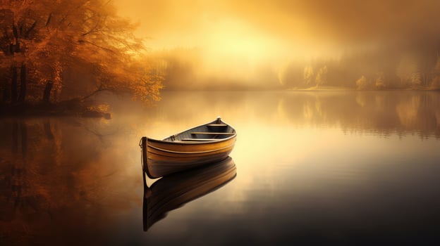 serene water sunlight photo