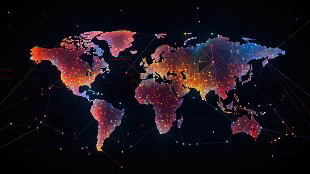 global worldwide data photo