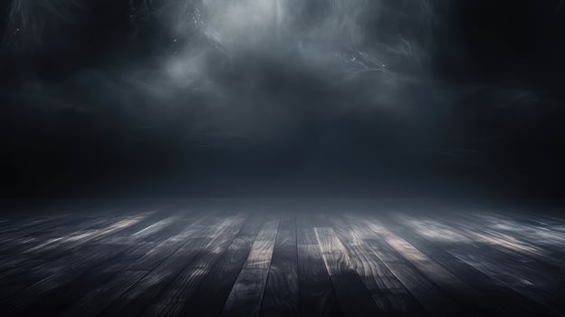 illuminated black wood flooring photo