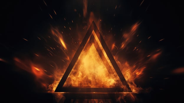symmetry geometric triangle background photo