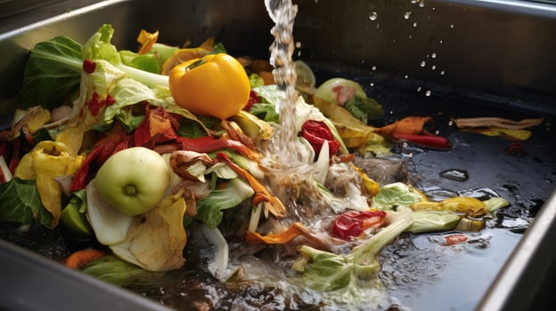 food kitchen sink garbage disposal photo