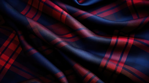 tartan navy blue and red background photo