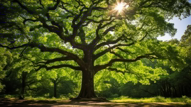 forest northern red oak tree photo