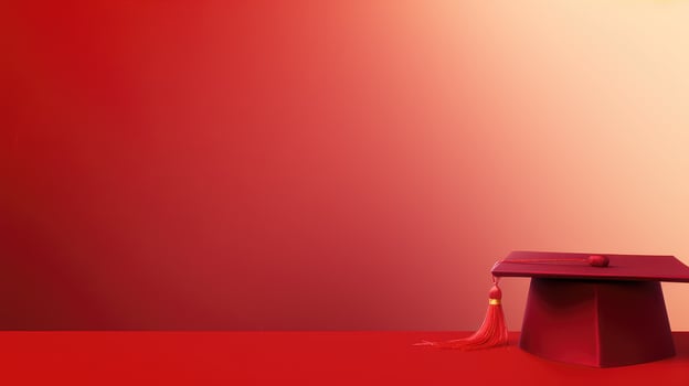 design red graduation background photo