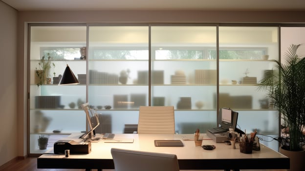 privacy glass sliding door photo