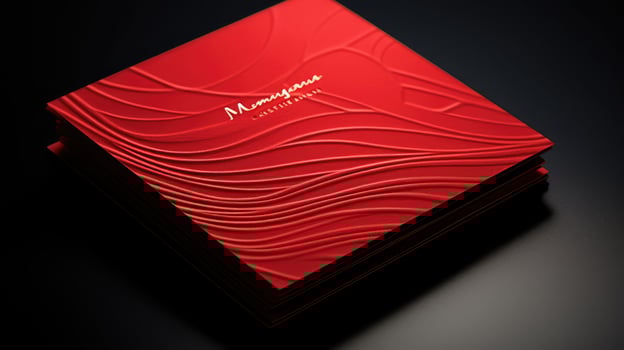 texture red business cards photo