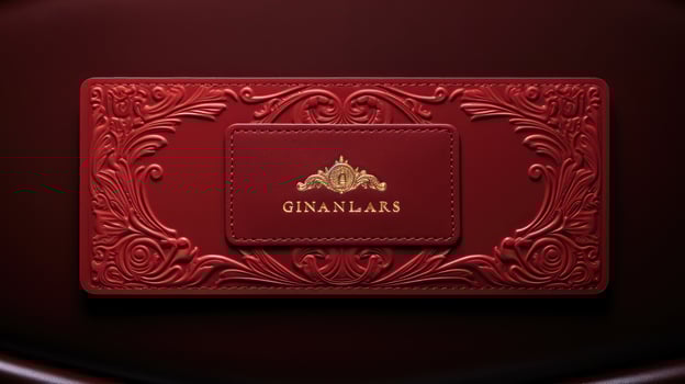 burgundy luxury gift card photo