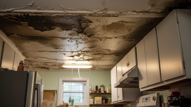 stain water damaged ceiling photo