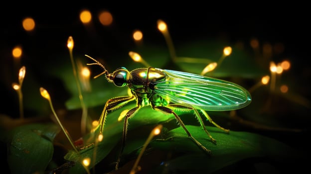 vibrant fire flies photo
