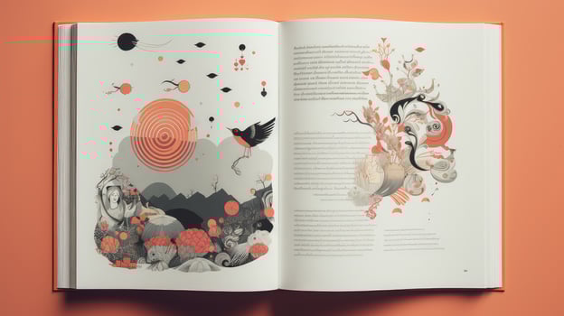 illustrations novel book layout photo
