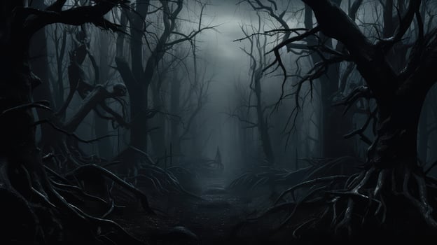 trees black nature photo