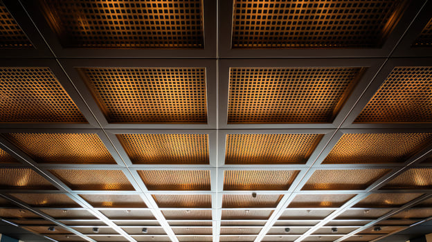 brushed metal ceiling photo