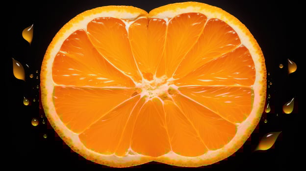 juicy mandarin orange art photo