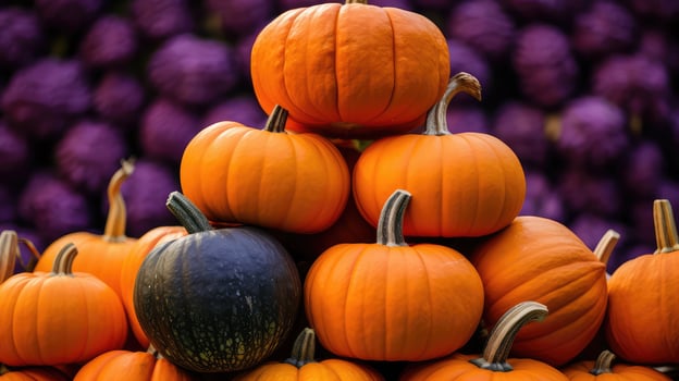 farmers purple orange background photo