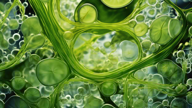 green microscope plant cell photo
