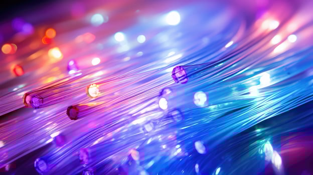 light fiber optic white background photo