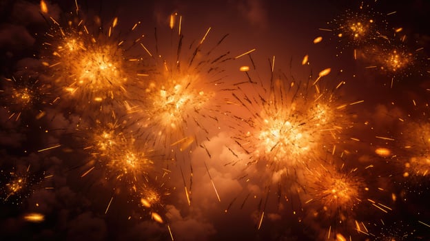 dazzling orange explosion photo