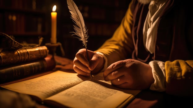 pen book and quill photo