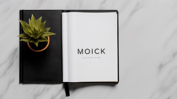 pages book spread mockup photo