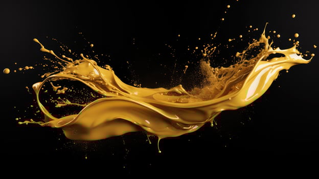 metallic gold paint splash photo
