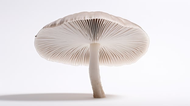 stem mushroom white background photo