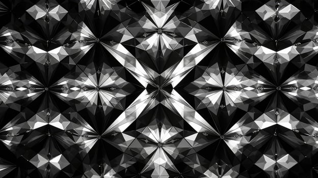diamond black and white abstract geometric photo