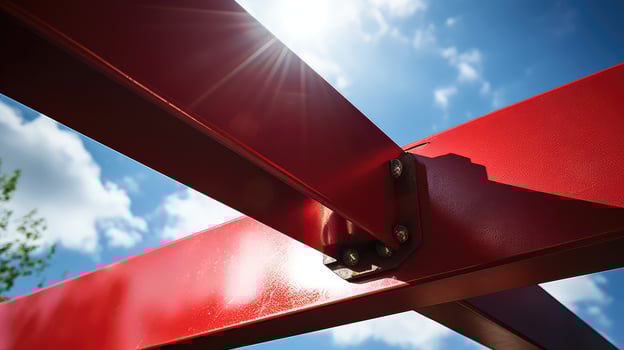 shiny red steel photo