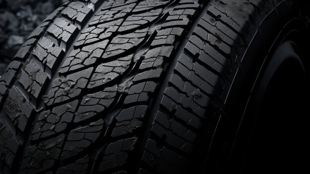 rugged tire dark background photo