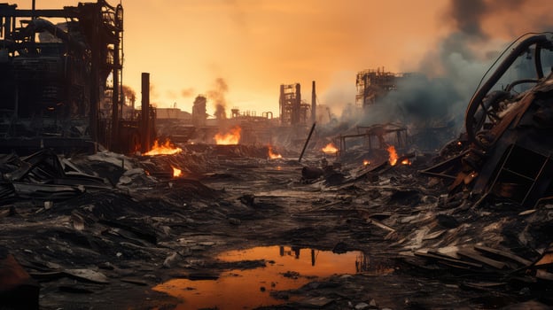 aftermath chemical fire photo