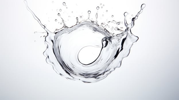 droplet water splash white background photo